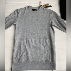 Cotton on grey long line sweater
